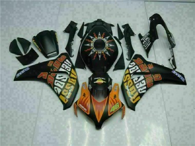 08-11 Orange Schwarz CBR1000RR Motorrad Verkleidung