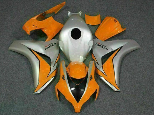 08-11 Orange Silber CBR1000RR Motorrad Vollverkleidung