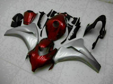 08-11 Rot Silber CBR1000RR Motorrad Vollverkleidung