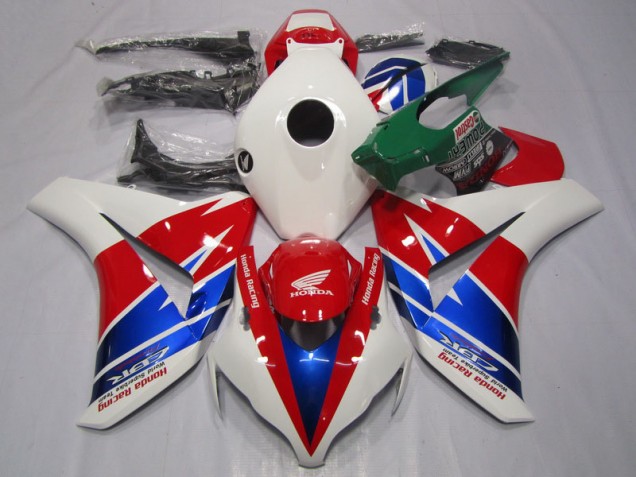 08-11 Rot Weiß Blau CBR1000RR Motorrad Verkleidungen