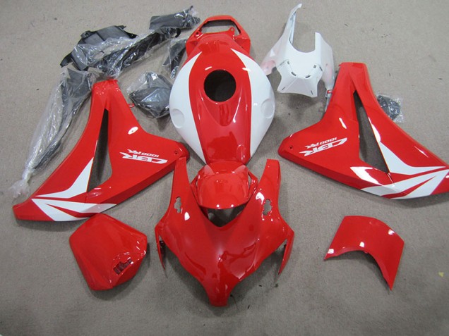 08-11 Rot Weiß Fireblade CBR1000RR Motorrad Verkleidung