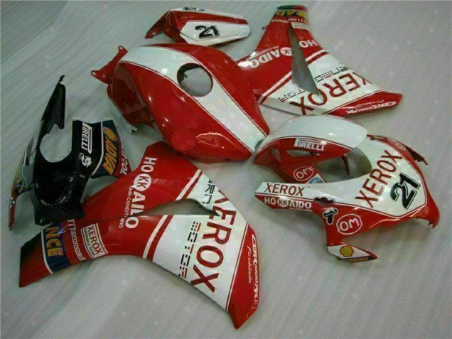 08-11 Rot Xerox 21 CBR1000RR Motorrad Verkleidung