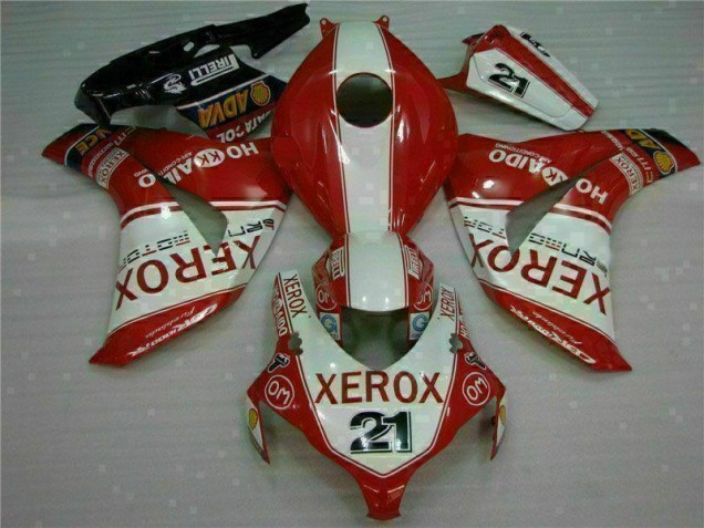 08-11 Rot Xerox 21 CBR1000RR Motorrad Verkleidung