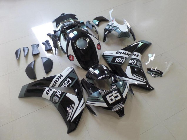 08-11 Schwarz Castrol 65 CBR1000RR Motorrad Verkleidung