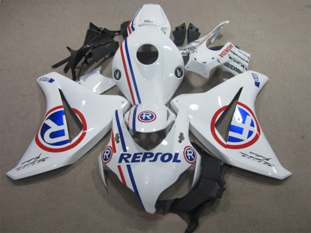 08-11 Weiß Blau Repsol CBR1000RR Motorrad Verkleidung