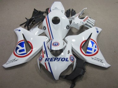 08-11 Weiß Blau Repsol CBR1000RR Motorrad Vollverkleidung