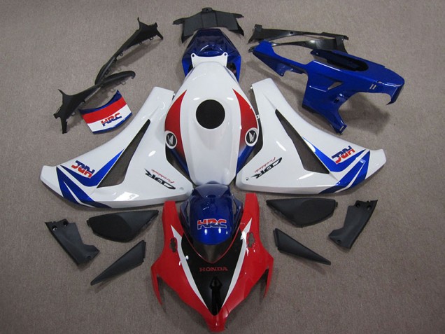 08-11 Weiß Blau Rot HRC CBR1000RR Motorrad Verkleidungen