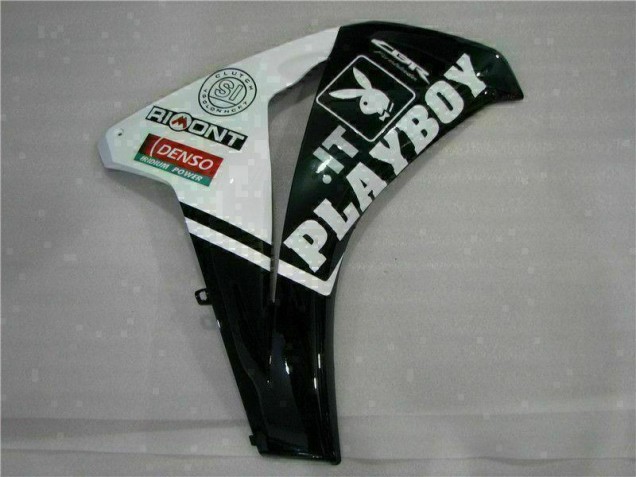 08-11 Weiß Schwarz Playboy CBR1000RR Motorrad Verkleidung