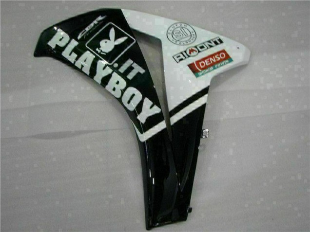 08-11 Weiß Schwarz Playboy CBR1000RR Motorrad Verkleidung