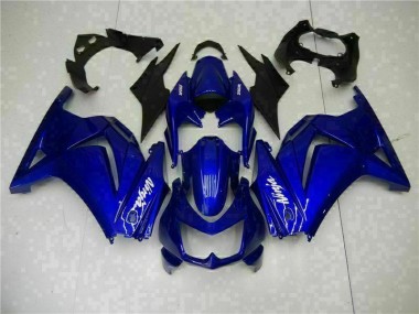 08-12 Blau Schwarz Weiß Ninja EX250 Motorrad Verkleidungen