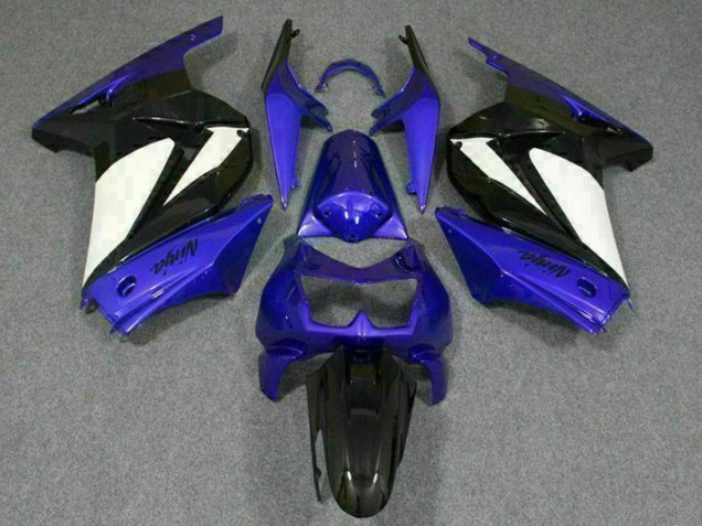 08-12 Blau Weiß Schwarz Ninja EX250 Motorrad Verkleidung