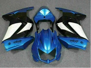 08-12 Blau Weiß Schwarz Ninja EX250 Motorrad Verkleidungen