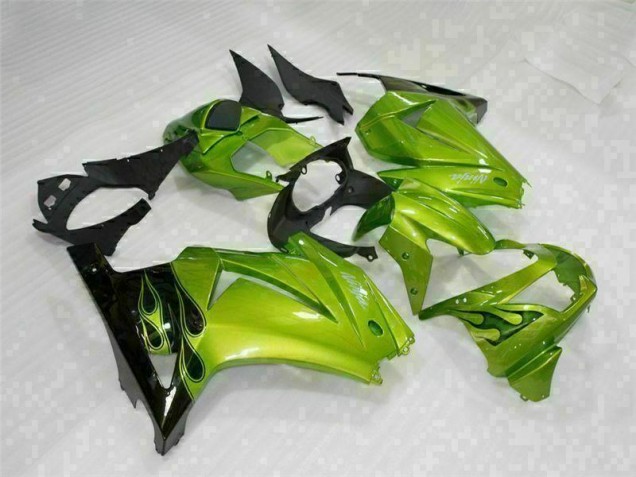 08-12 Grün Schwarz EX250 Motorrad Verkleidung & Plastik