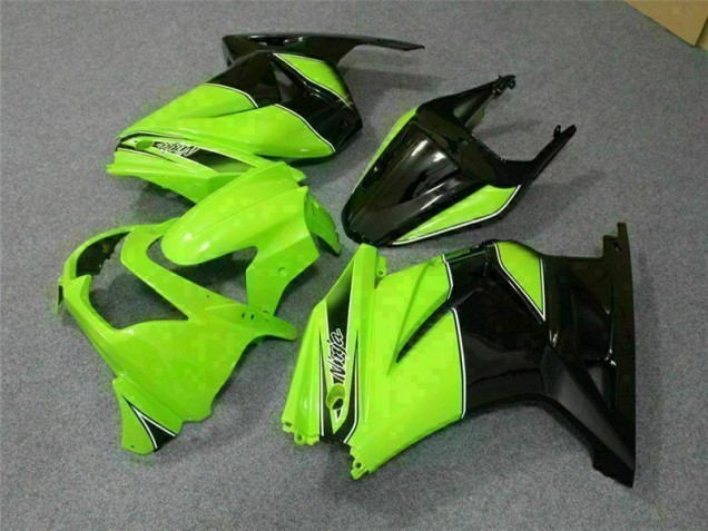 08-12 Grün Schwarzer Ninja EX250 Motorrad Verkleidung & Plastik