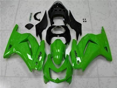 08-12 Grün Schwarzer Ninja EX250 Motorrad Verkleidungen