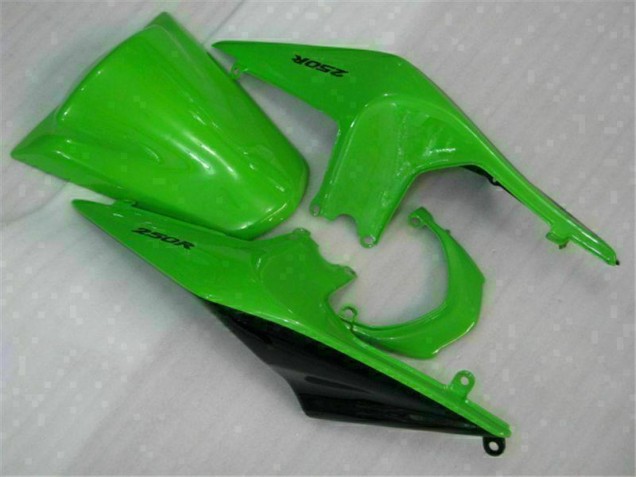 08-12 Grün Schwarzer Ninja EX250 Motorrad Vollverkleidung