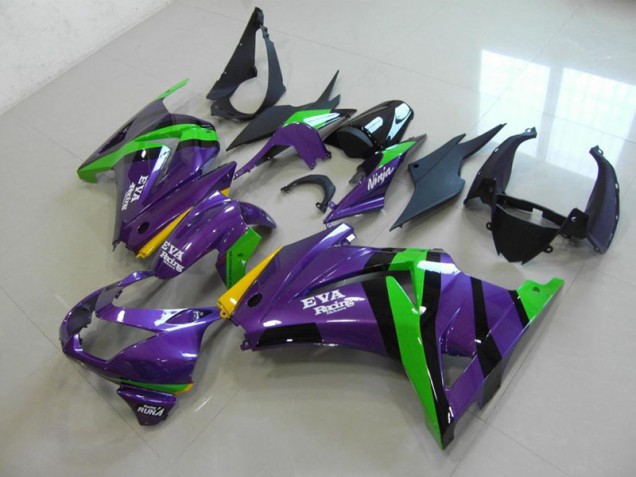 08-12 Lila EVA Rennen ZX250R Motorrad Verkleidung
