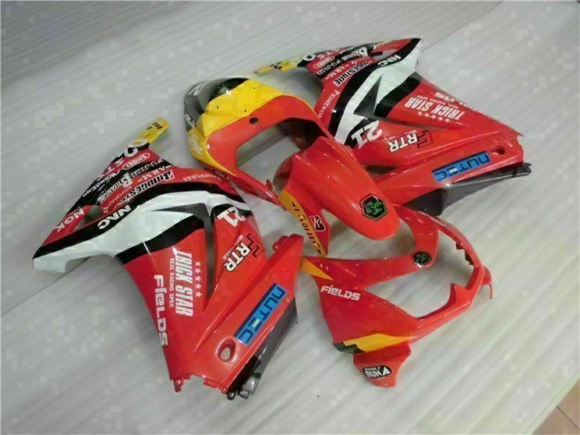 08-12 Rot Gelb EX250 Motorrad Verkleidung
