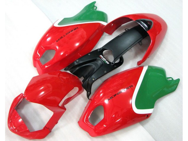 08-12 Rot Grün Monster Ducati Monster 696 Motorrad Verkleidung 08-12 Rot Grün Monster Ducati Monster 696 Motorrad Verkleidung
