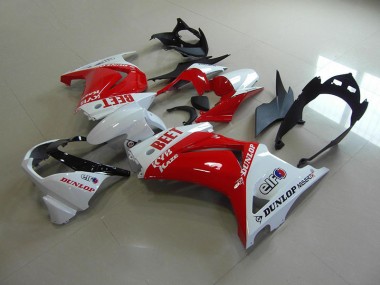 08-12 Rot Weiß BEET ZX250R Motorrad Verkleidung