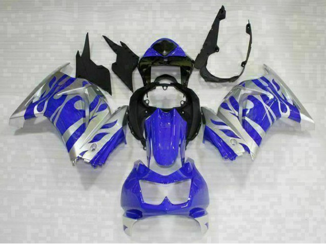 08-12 Schwarz Blau EX250 Motorrad Verkleidung