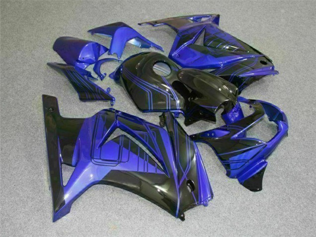 08-12 Schwarz Blau EX250 Motorrad Verkleidungen