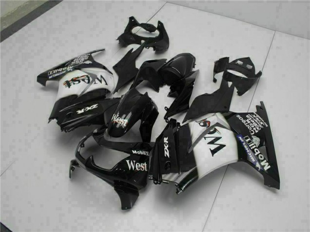 08-12 Schwarz West EX250 Motorrad Verkleidung