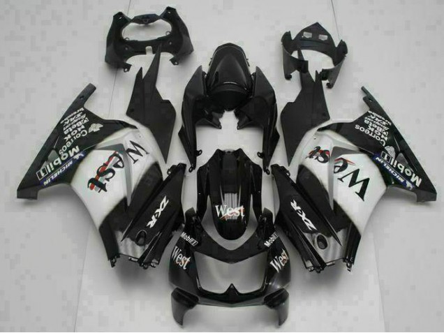 08-12 Schwarz West EX250 Motorrad Verkleidung