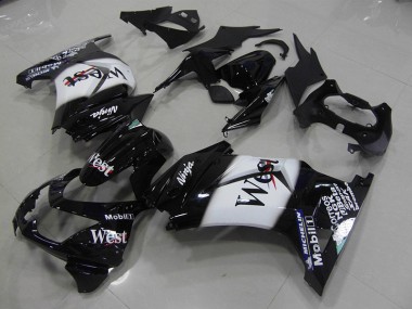 08-12 Schwarz West ZX250R Motorrad Verkleidung