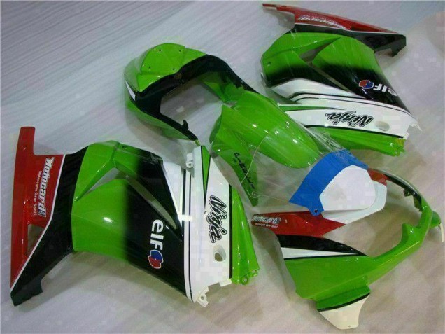 08-12 Weiß Grün Schwarz Ninja EX250 Motorrad Verkleidung