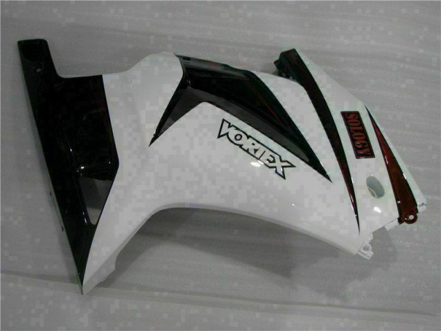 08-12 Weiß Schwarz EX250 Motorrad Verkleidung