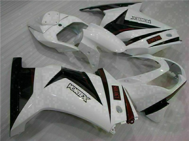 08-12 Weiß Schwarz EX250 Motorrad Verkleidung