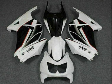 08-12 Weiß Schwarz Ninja EX250 Motorrad Verkleidungen