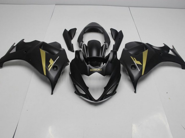 08-13 Schwarz Gold GSX650F Motorrad Verkleidung