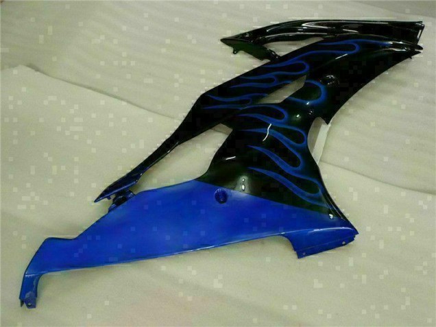 08-16 Blau Flamme Schwarz YZF R6 Motorrad Verkleidung 08-16 Blau Flamme Schwarz YZF R6 Motorrad Verkleidung