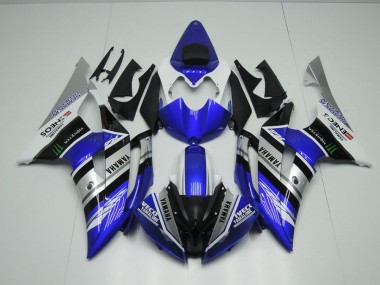 08-16 Blau Weiß ENEOS Monster YZF R6 Motorrad Verkleidung