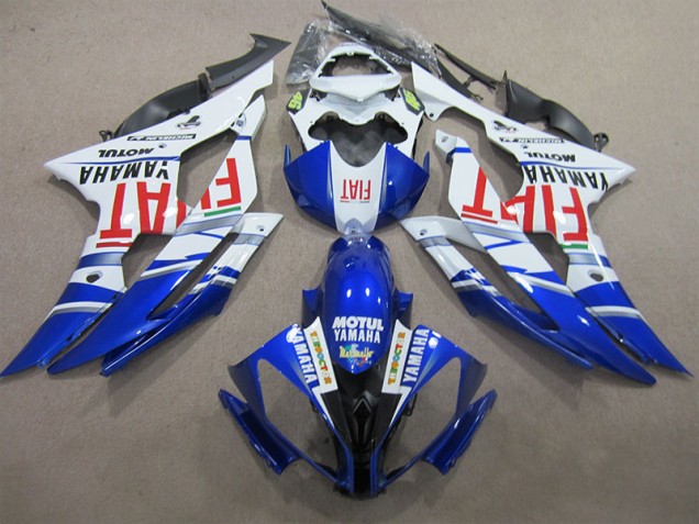 08-16 Blau Weiß Motul Rot Fiat YZF R6 Motorrad Verkleidung 08-16 Blau Weiß Motul Rot Fiat YZF R6 Motorrad Verkleidung