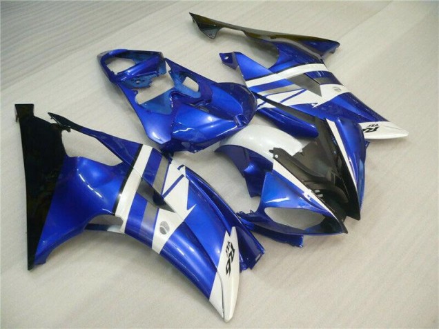08-16 Blau Weiß Schwarz YZF R6 Motorrad Verkleidungen