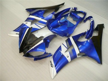 08-16 Blau Weiß Schwarz YZF R6 Motorrad Verkleidungen