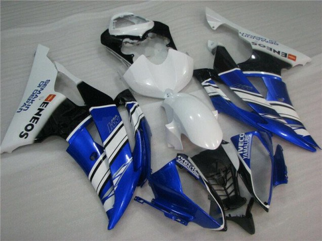 08-16 Blau Weiß YZF R6 Motorrad Verkleidung