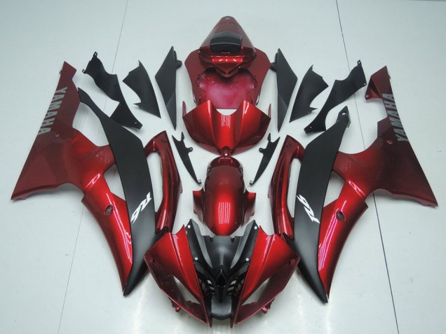 08-16 CUndy Rot und Schwarz YZF R6 Motorrad Verkleidung