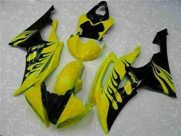 08-16 Gelb Schwarz YZF R6 Motorrad Verkleidung 08-16 Gelb Schwarz YZF R6 Motorrad Verkleidung