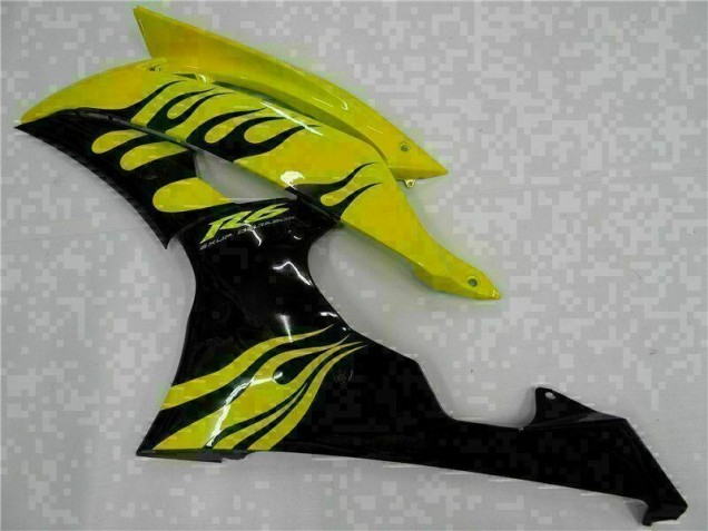 08-16 Gelb Schwarz YZF R6 Motorrad Verkleidung 08-16 Gelb Schwarz YZF R6 Motorrad Verkleidung
