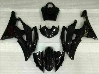 08-16 Glänzend Schwarz YZF R6 Motorrad Verkleidung