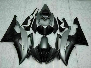 08-16 Grau Schwarz YZF R6 Motorrad Verkleidungen