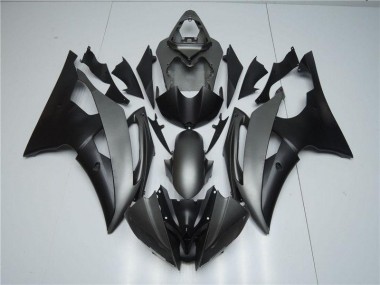 08-16 Grau Schwarz YZF R6 Motorrad Vollverkleidung