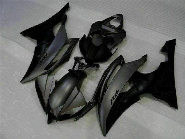 08-16 Matt Schwarz YZF R6 Motorrad Vollverkleidung 08-16 Matt Schwarz YZF R6 Motorrad Vollverkleidung