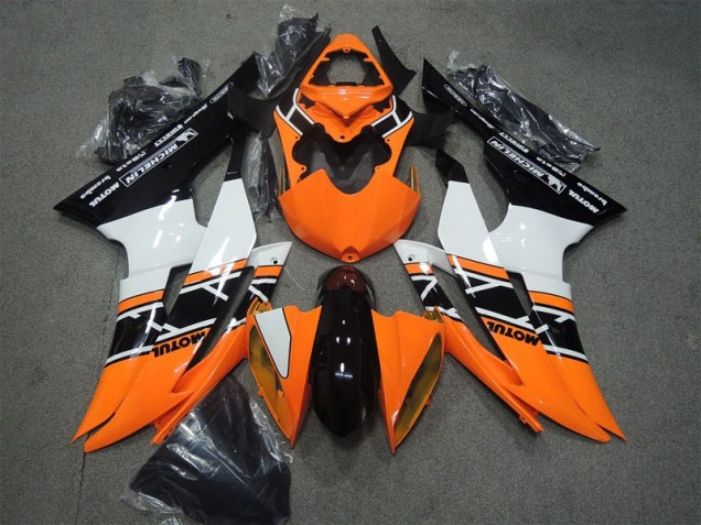 08-16 Orange Schwarz Motul YZF R6 Motorrad Verkleidung 08-16 Orange Schwarz Motul YZF R6 Motorrad Verkleidung