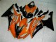 08-16 Orange Schwarz YZF R6 Motorrad Verkleidung