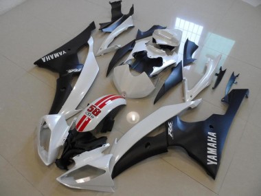 08-16 Perl Weiß und Schwarz 58 Sic YZF R6 Motorrad Verkleidung